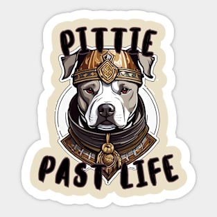 Pitt Bull in Past Life. Sticker